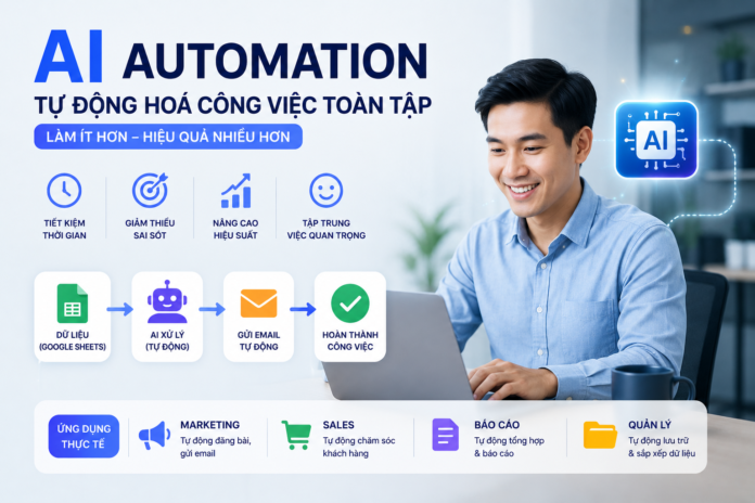 AI automation: tự động hoá công việc toàn tập