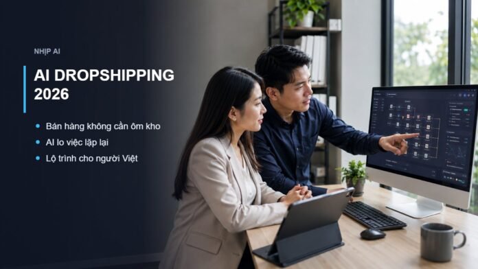 AI dropshipping bán hàng không cần ôm kho