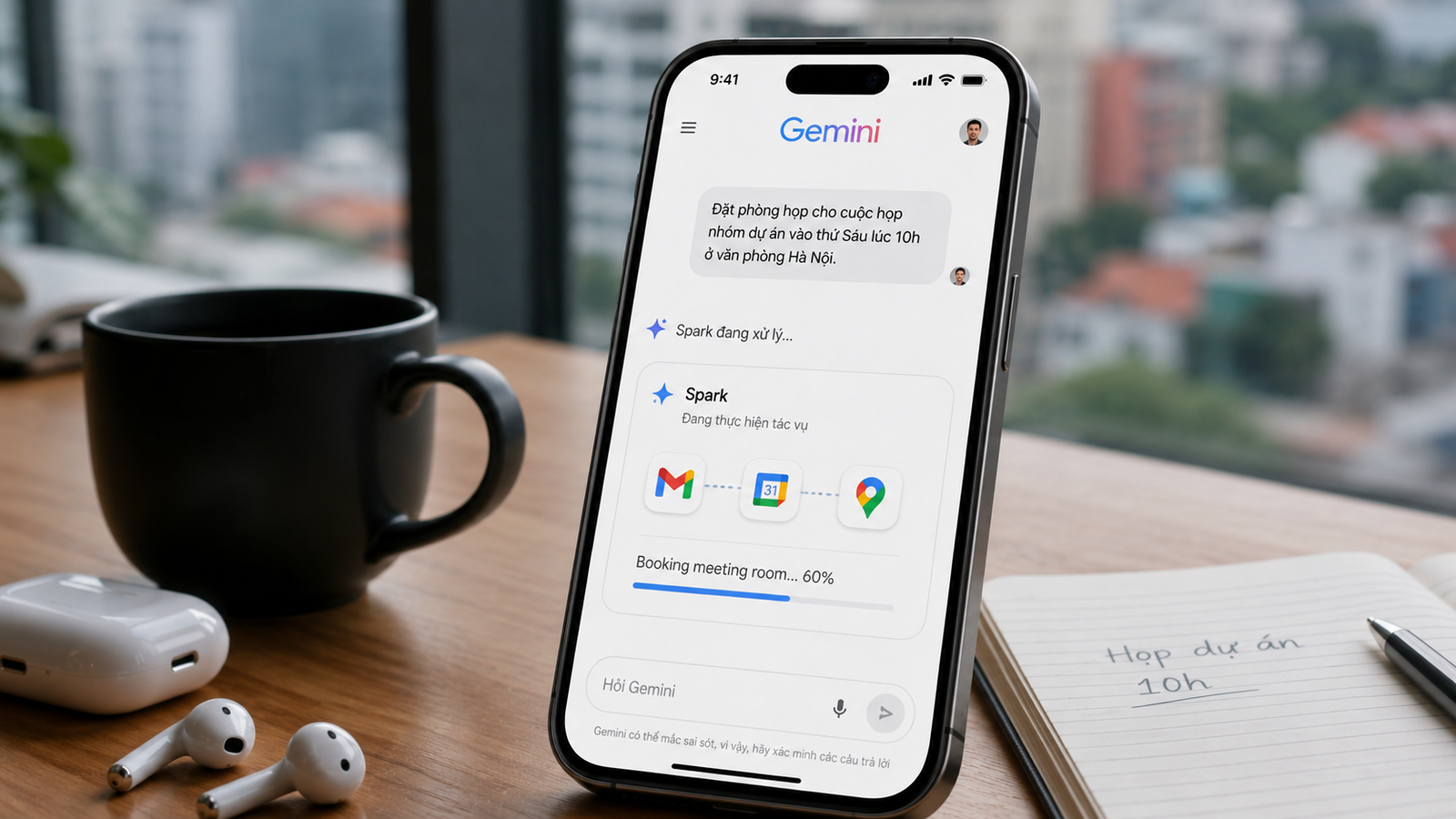 Gemini 3.5 Flash, Omni, Spark ra mắt tại I/O 2026 1 Gemini Spark agent thực hiện tác vụ trên điện thoại