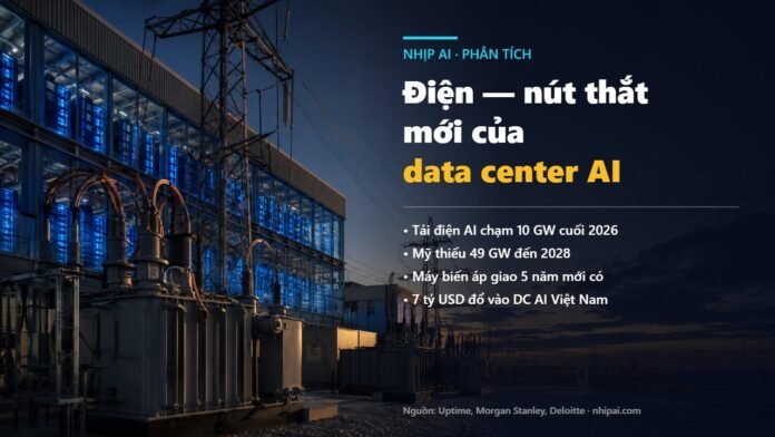 Lưới điện và máy biến áp - nút thắt mới của data center AI 2026