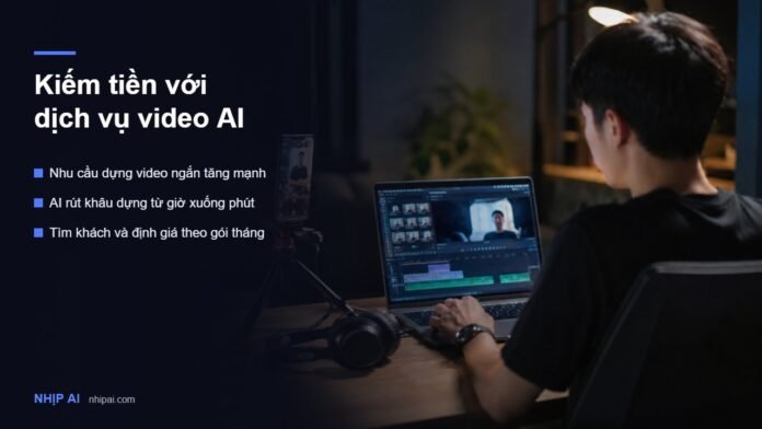 Kiếm tiền với dịch vụ chỉnh sửa video bằng AI