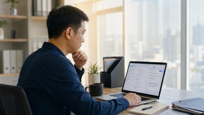 Nhân viên văn phòng tự động hoá email công việc bằng AI
