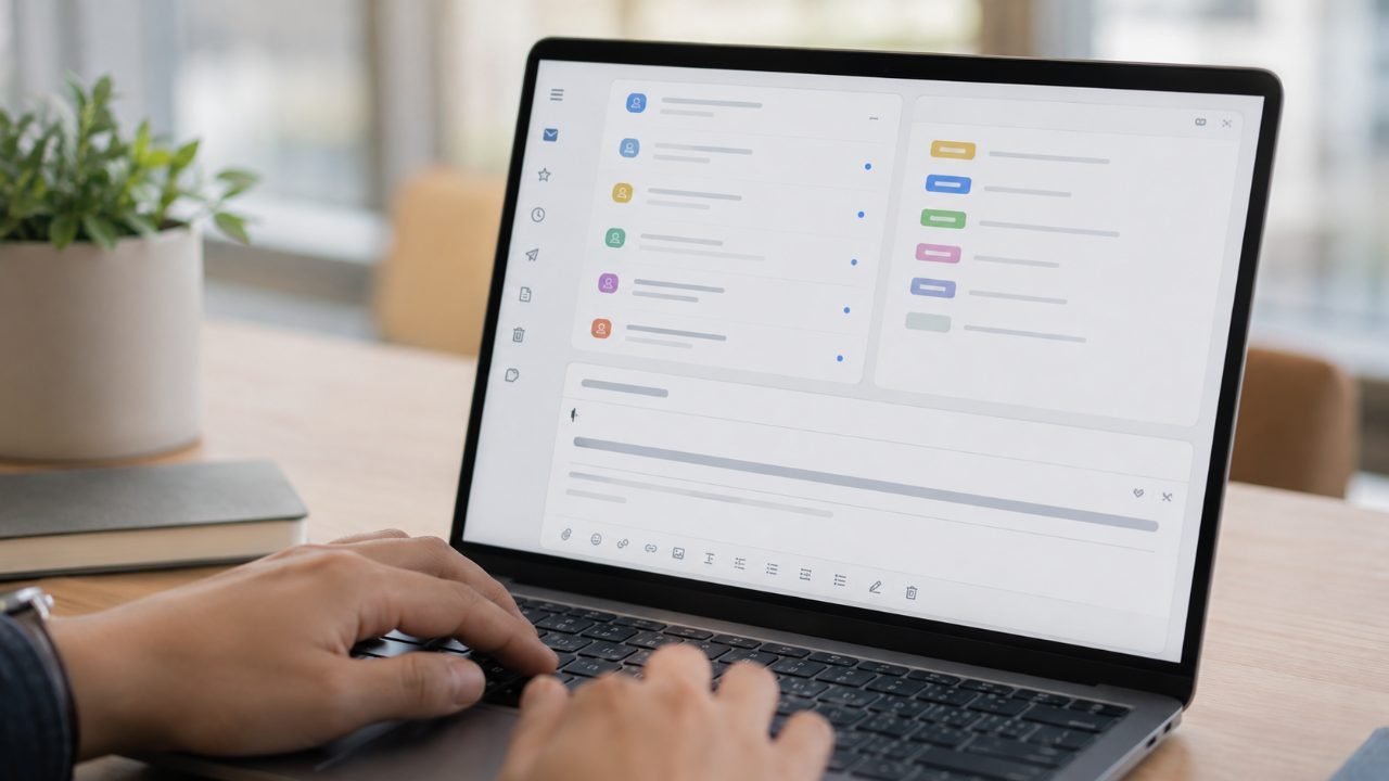 Tự động hoá trả lời email công việc bằng AI 1 Hộp thư được AI phân loại khi tự động hoá email