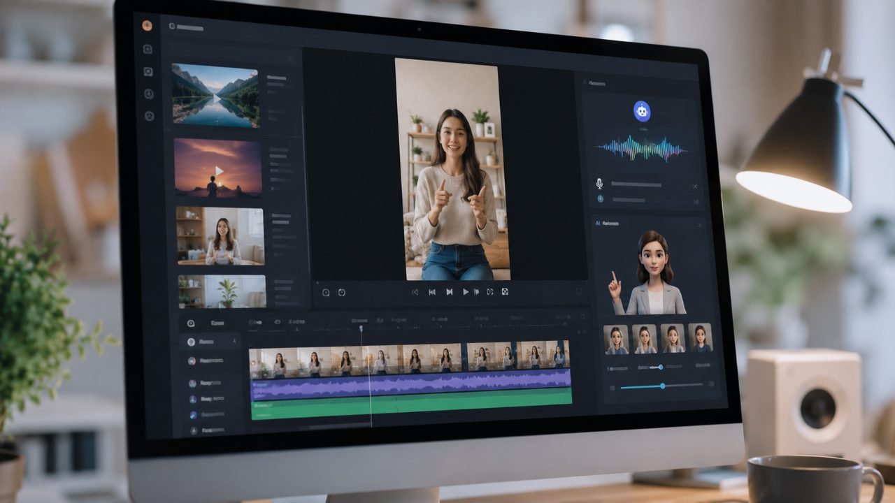 Làm video TikTok bằng AI mà không cần quay mặt 1 Tạo video TikTok bằng AI tự động