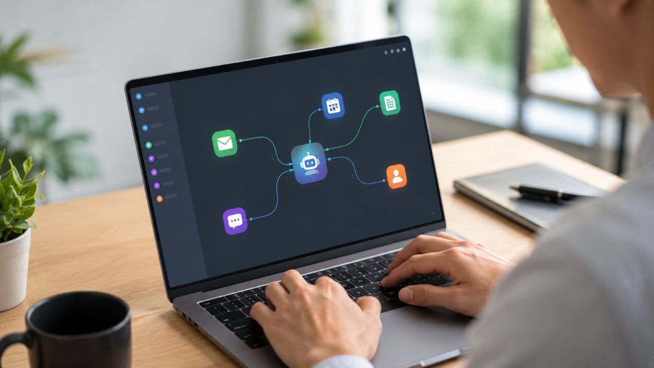 Workflow AI agent kết nối các ứng dụng để tự động hóa