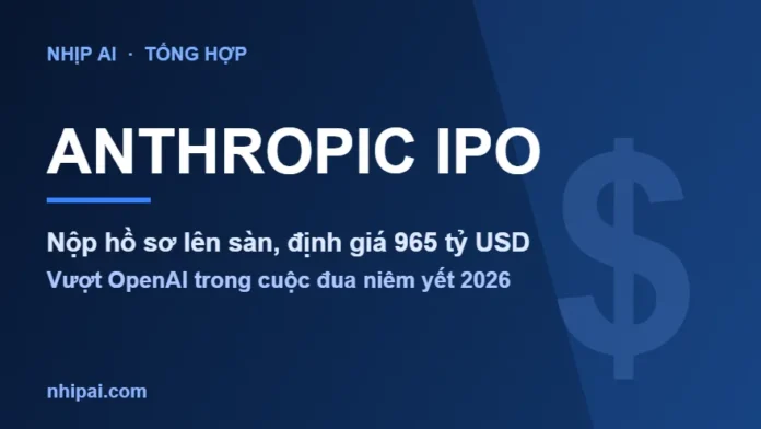 Anthropic IPO: minh họa công ty lên sàn định giá 965 tỷ USD