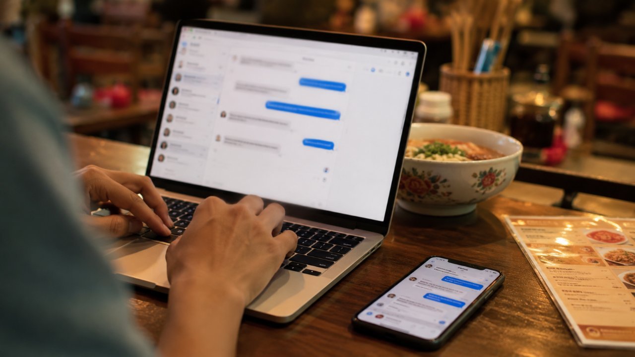 Dịch vụ chatbot AI: kiếm tiền 2026 cho người Việt 1 Chatbot AI trả lời tin nhắn khách hàng cho một quán ăn nhỏ