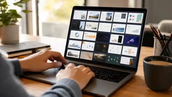 mẹo dùng Gamma AI tạo slide thuyết trình trên laptop