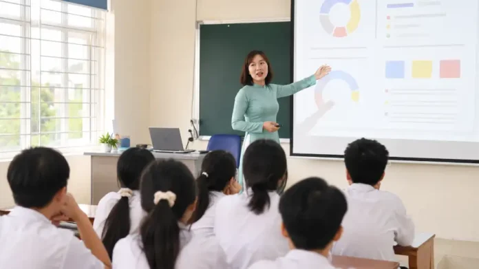 Gamma cho giáo viên dạy học với slide AI trong lớp học Việt