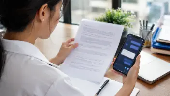 Luật AI tại Việt Nam: những điều cần biết năm 2026 1 Luật AI — người dùng đọc văn bản pháp lý bên điện thoại có ứng dụng AI