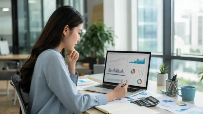 ROI AI doanh nghiệp — phân tích chỉ số hiệu quả trên dashboard