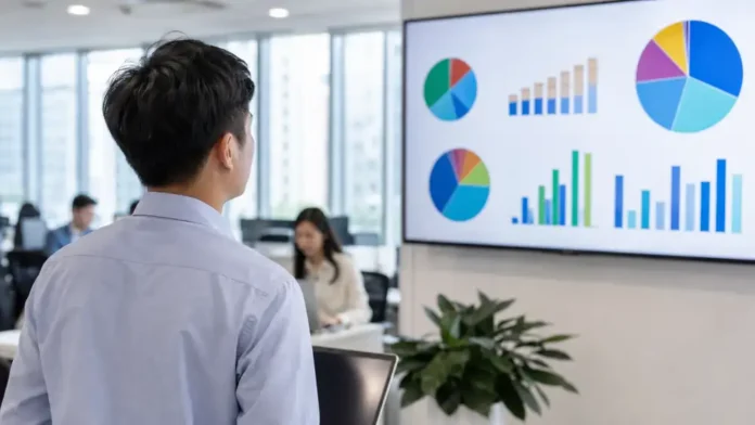 Thị phần chatbot AI 2026 hiển thị trên màn hình phân tích