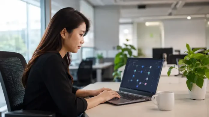Nhân viên Việt Nam dùng AI agent tự động hóa công việc trên laptop