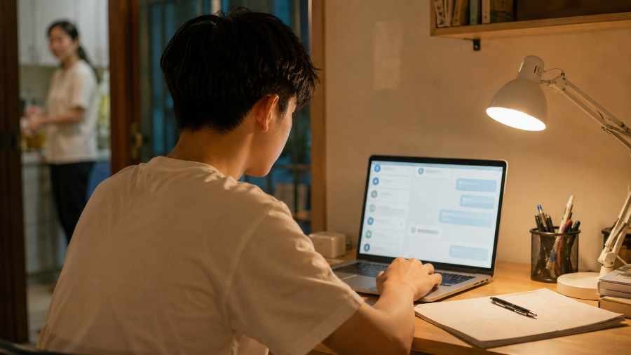 ChatGPT dành cho tuổi teen ra mắt tại Mỹ 2026 1 Học sinh Việt tuổi teen sử dụng ChatGPT tại bàn học