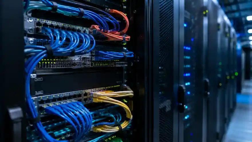 Chuẩn A2A của Google về chung nhà với MCP 2026 1 Chuẩn A2A và MCP — dãy tủ máy chủ trong trung tâm dữ liệu