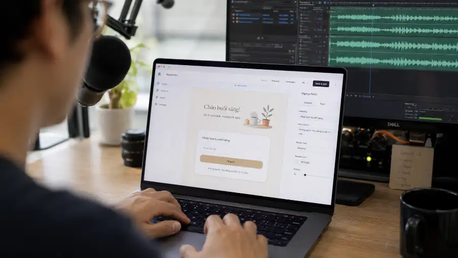 Kit podcast 2026: cách podcaster Việt xây audience từ 0 1 Kit podcast - xây dựng landing page email cho podcast bằng Kit