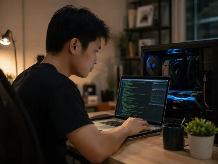 Meta Muse Glimmer AI chạy trên laptop