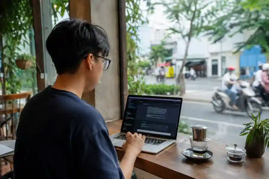 Người dùng Việt trò chuyện với AI tại quán cà phê Sài Gòn, một phần nội dung Nhịp AI tuần 32 về AI tại Việt Nam.