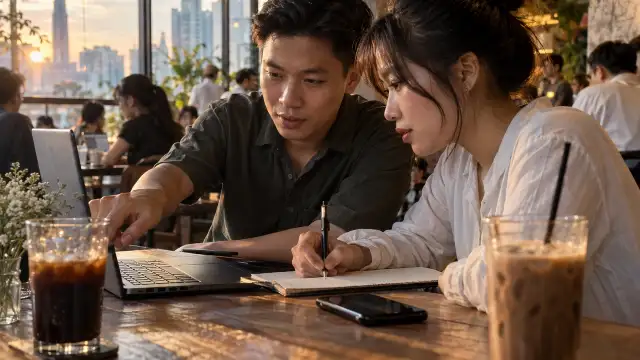 Claude Academy — hai người trẻ Việt học AI cùng nhau ở quán cà phê