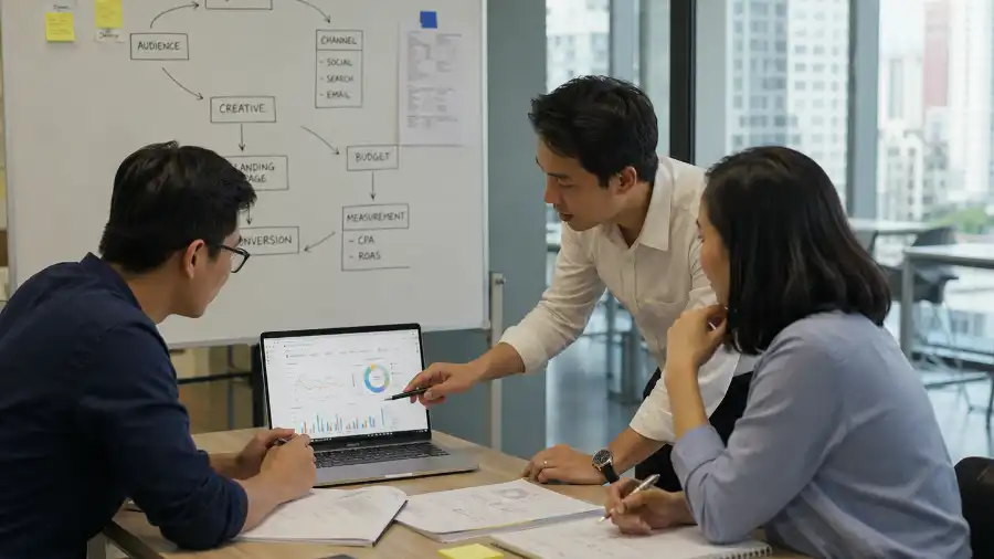 Học AI marketing 2026: lộ trình 6 tuần với khoá Gitiho 1 Nhóm sale Việt học AI marketing và đọc số liệu chiến dịch