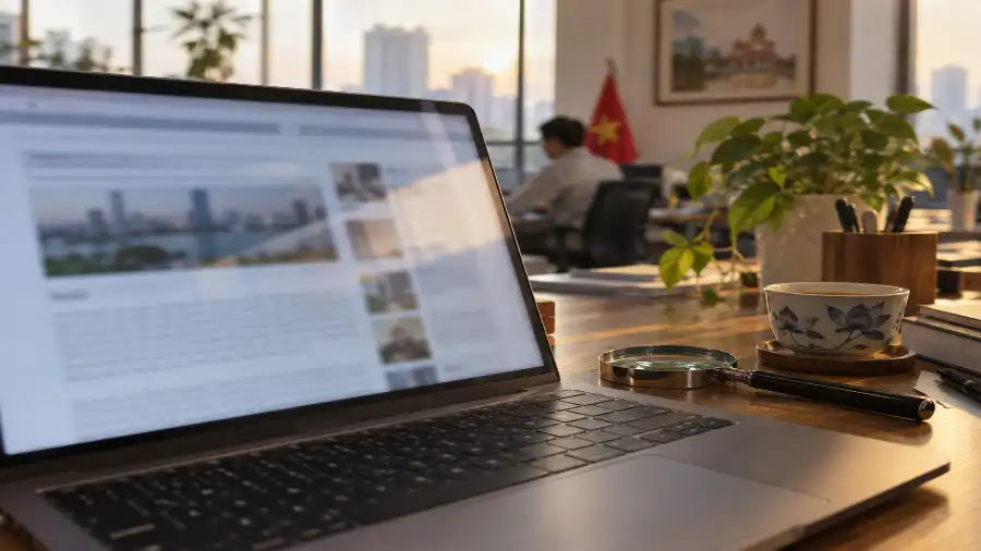 Watermark văn bản AI được dò trên màn hình biên tập